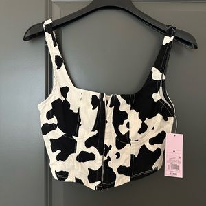 Cow print tank